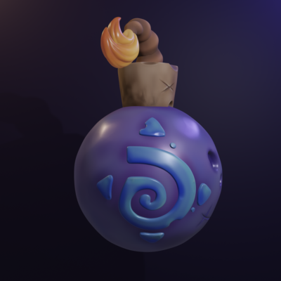 Stylized bomb