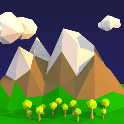 paesaggio-low-poly