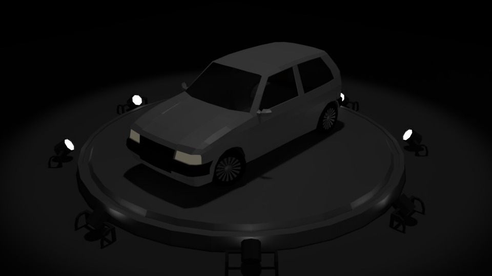 fiat-uno-low-poly