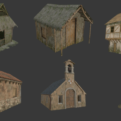 medieval-houses-study