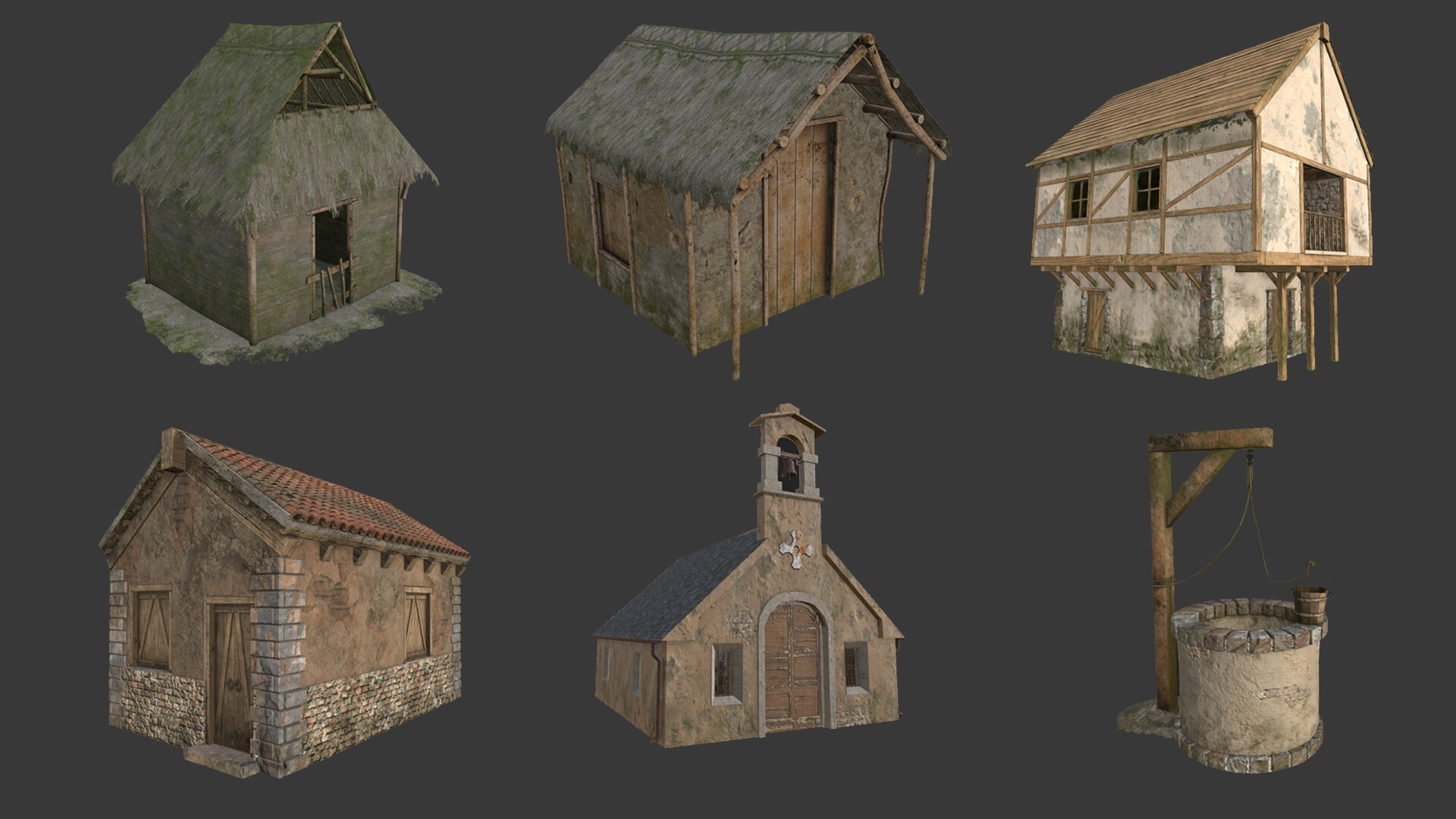 medieval-houses-study